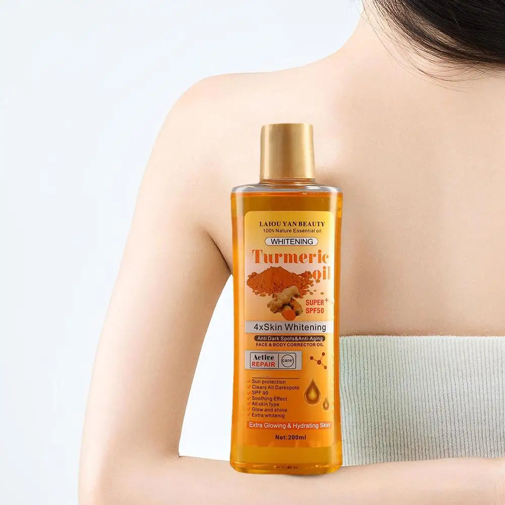 Turmeric Essential Oil Facial Body Massage Moisturizing Diffuser Aromatherapy Face Body Care Smoothing Body face Skin Care 200ml