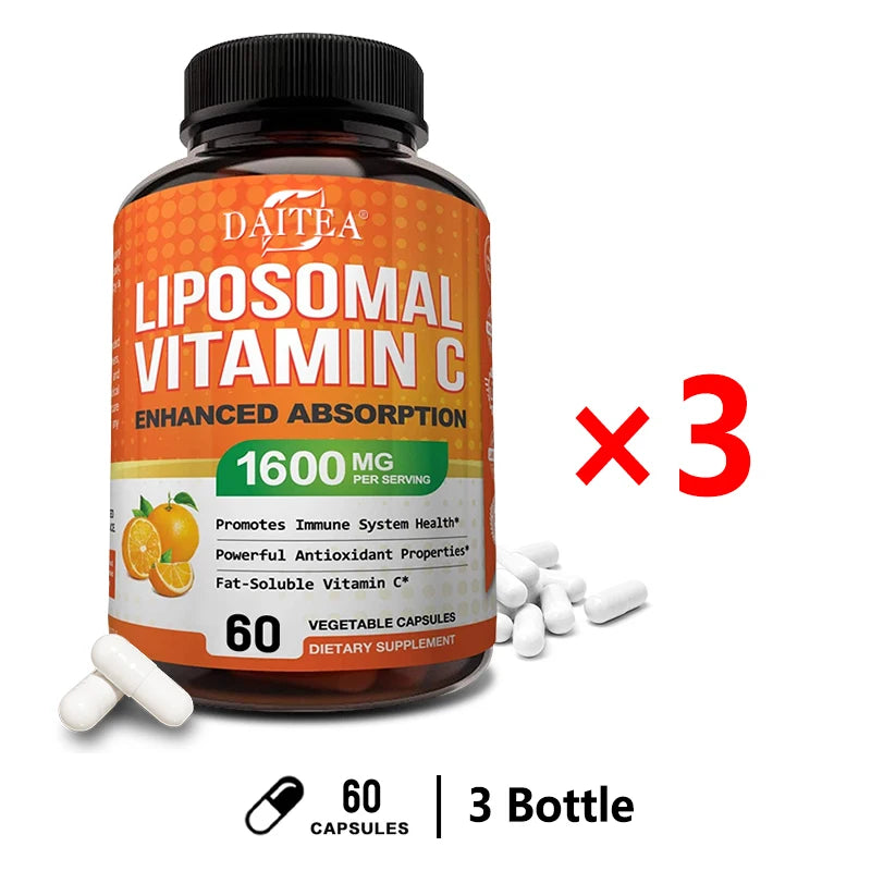 Big Tea Liposomal Vitamin C - Bone Density, Heart and Brain Health and Natural Calcium Supplement