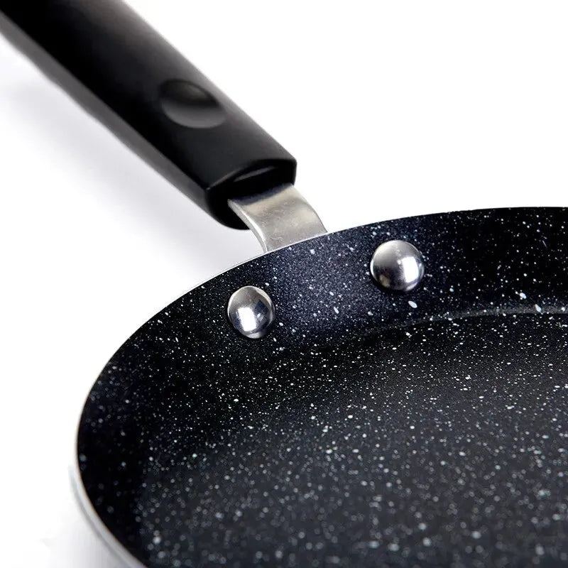 8-inch Aluminum Non-stick Surface Saute Pan Household Kitchen Frying Pans Multi-purpose Simple Durabl Long Handle Anti Scald Pot