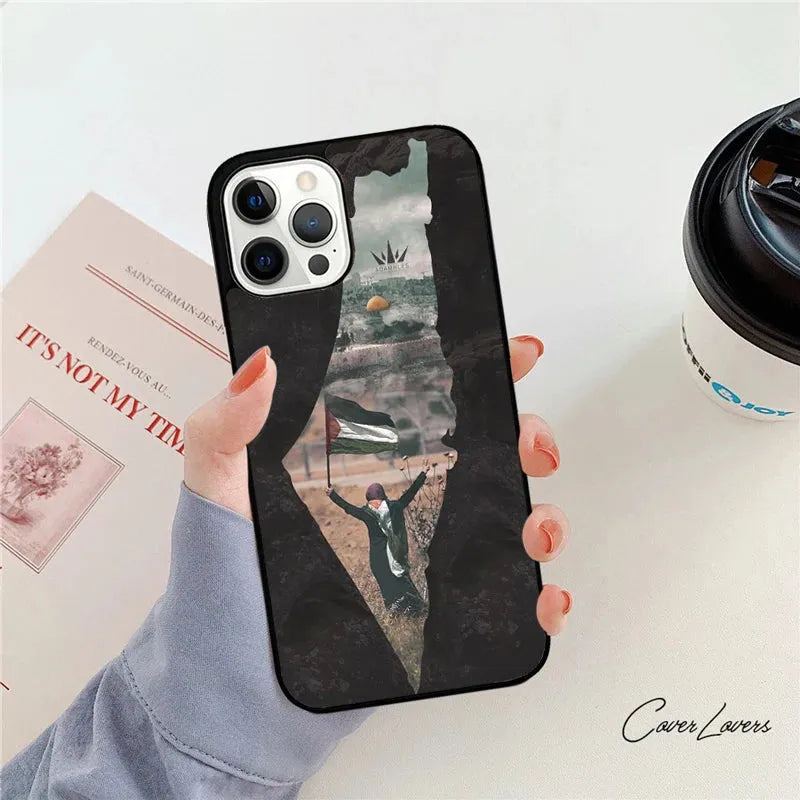 Palestine Flag Map Phone Case For iPhone 14 15 13 12 Mini XR XS Max Cover For Apple iPhone 11 Pro Max 6 8 7 Plus SE2020 Coque