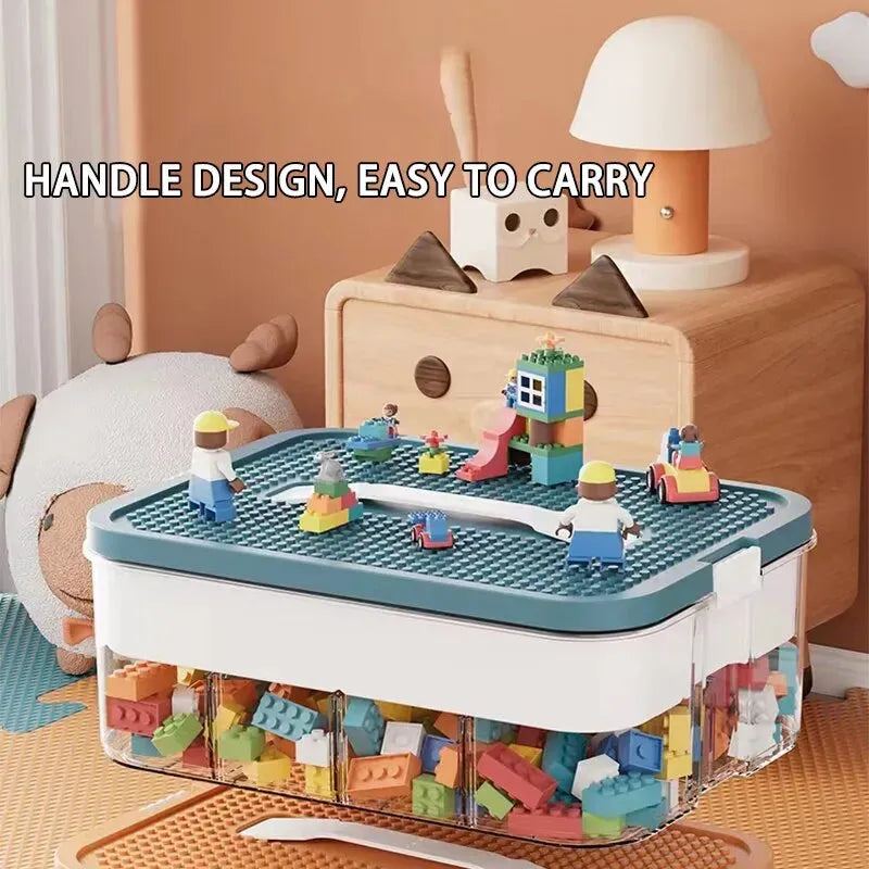 Small Particle Lego Building Block Storage Box Multi-layer Partitioned Parts Classification Box CHILDREN'S Toy Building Block Bo
