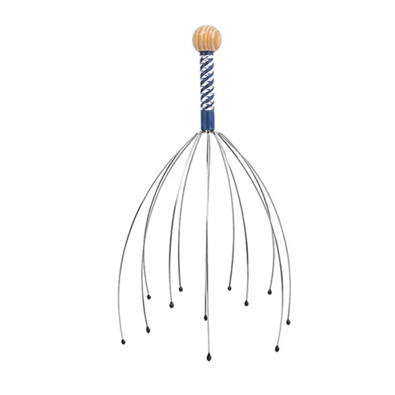 2PCS Head Massager Head Scratching Octopus Scalp Non Soul Extractor Divine Tool Hair G Head Massager Head Press Release Massager