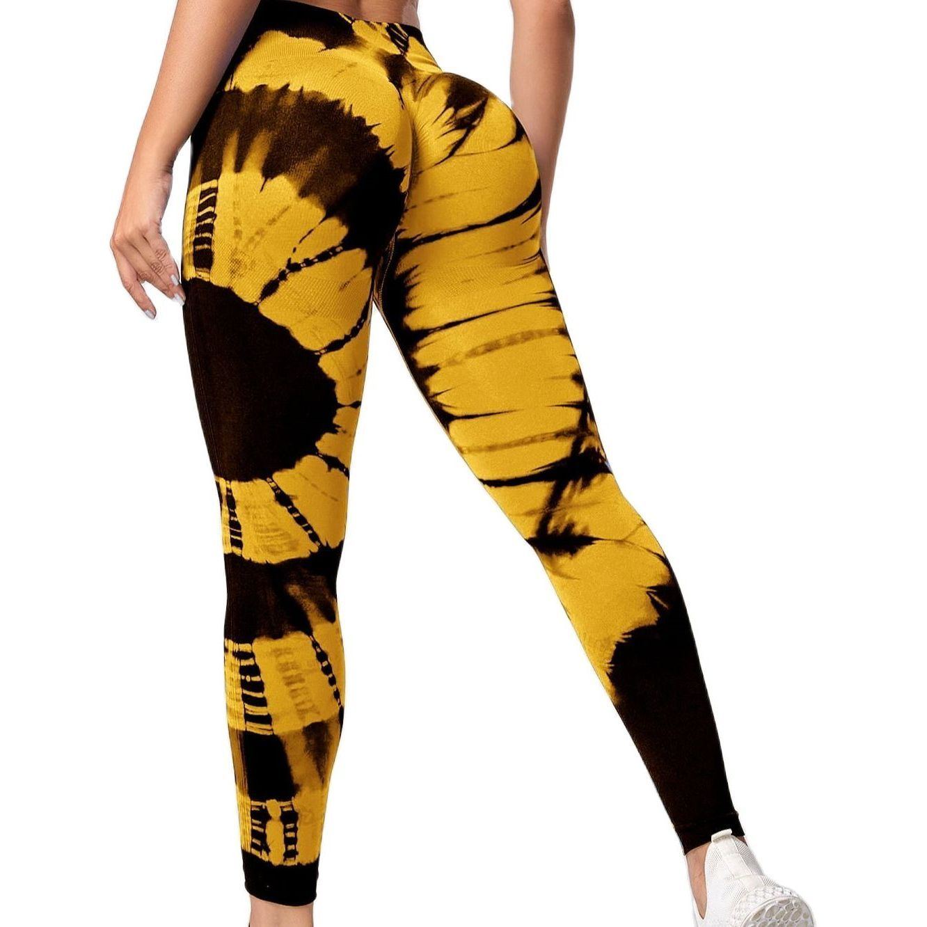 Seamless Leggings for Women Fitness Yoga Pants High Waist Tie Dye Legging Workout Scrunch Butt Lifting Sports Gym Tights Woman - Jointcorp