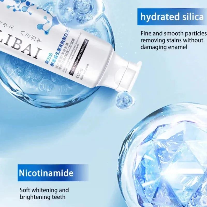 3D White Toothpaste, Advanced Luminous Mint, Teeth Whitening Toothpaste,Brilliant Shine,Dental Health Care Product