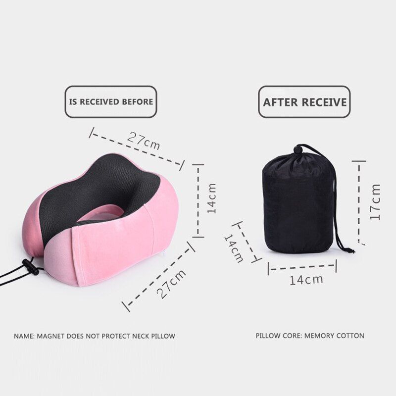 Memory Foam U Shaped Pillow Neck Pillow Nap Cervical Pillow Nap Pillow Neck Pillow U Shaped Pillow for Airplane Sleeping by Car