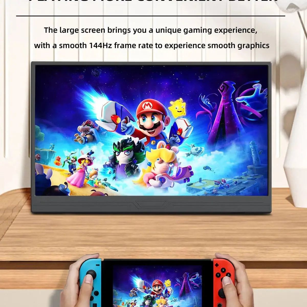 ZSUS 15.6-Inch Portable Monitor Touchscreen 1920*1080 HDR Low Blue Light For XBox PS4/ 5 Switch Loptop Cell Phone PC Extension