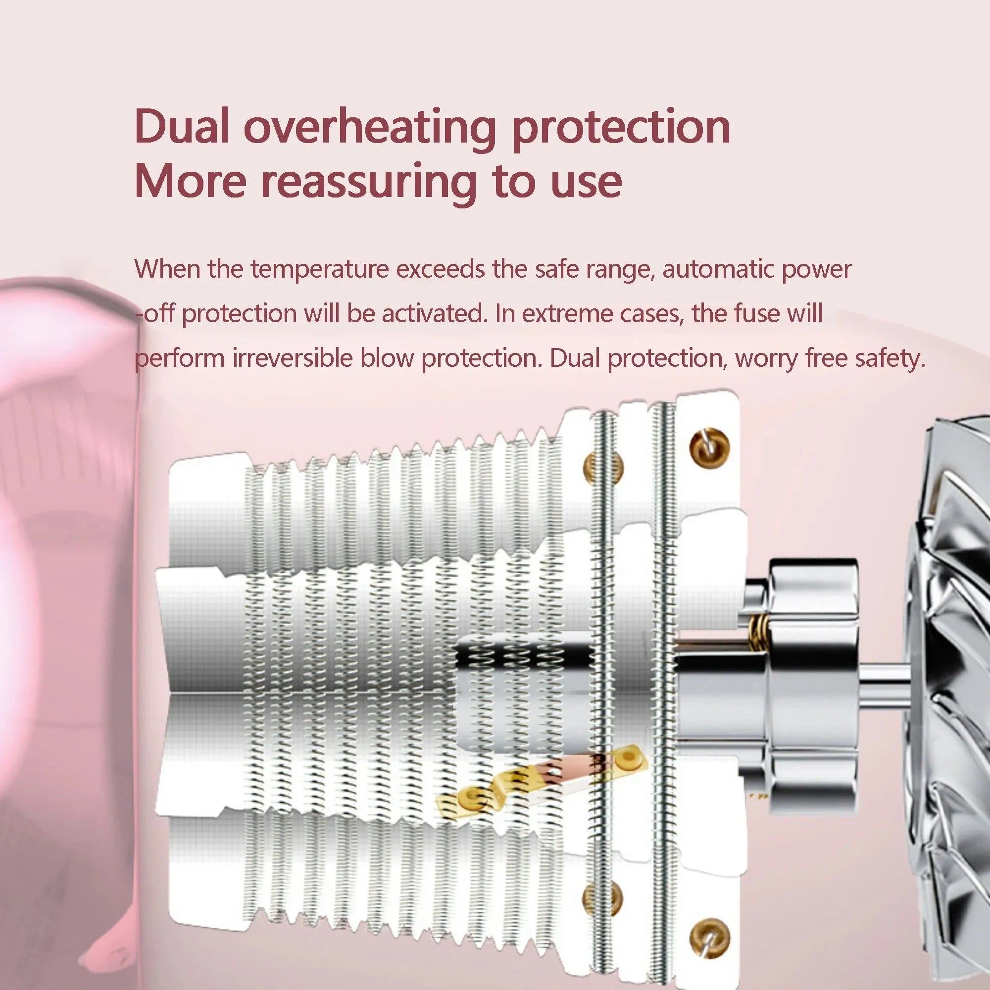Donut Ion Hair Dryer,With Cold And Hot Air For Hair Care Without Damaging Hair,Equipped with Air Cushion Comb and Shampoo Brush