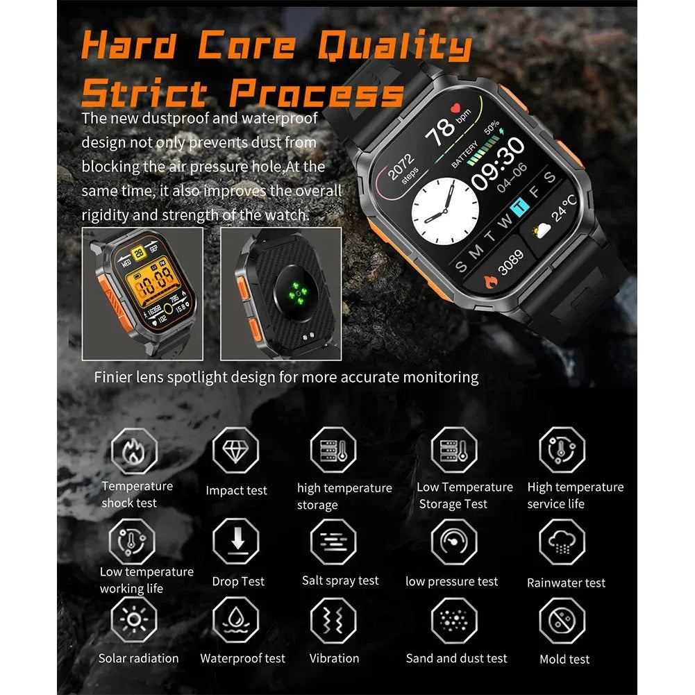 Bluetooth Call Smart Watch Men Sports Bracelet Waterproof Heart Rate Sleeping Blood Oxygen Monitor SmartWatch For IOS Android
