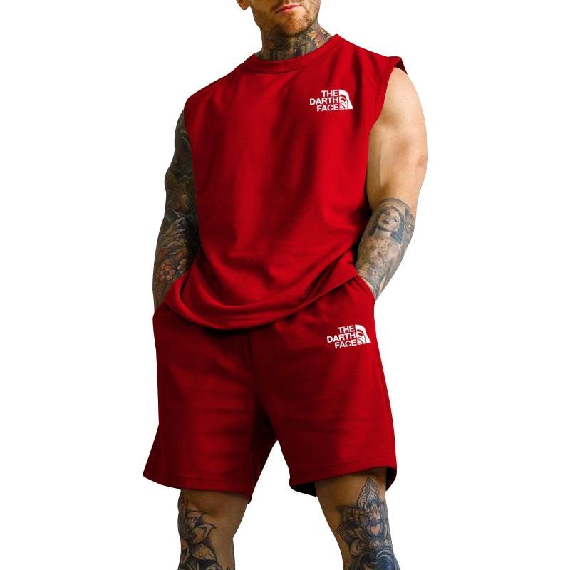 Sports Oversized Suit Short Sleeve T-shirt Suit Men's Clothing Casual Fashion Sportswear 2-piece Set - Jointcorp