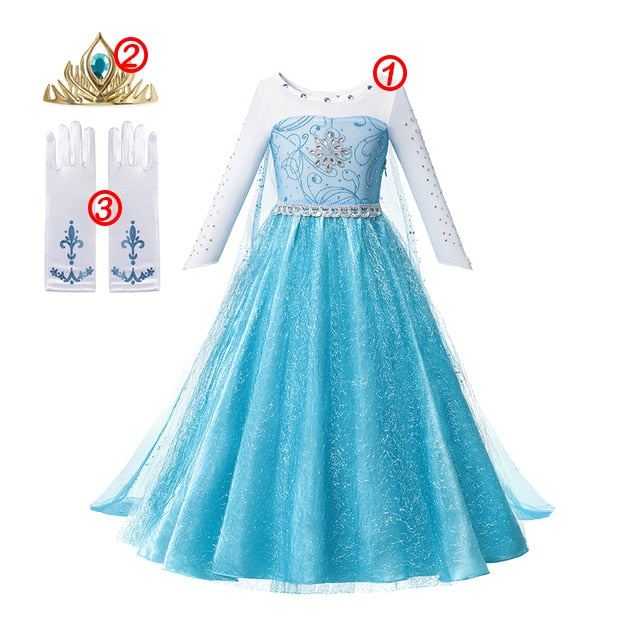 Disney Frozen Costume Princess Dress for Girls