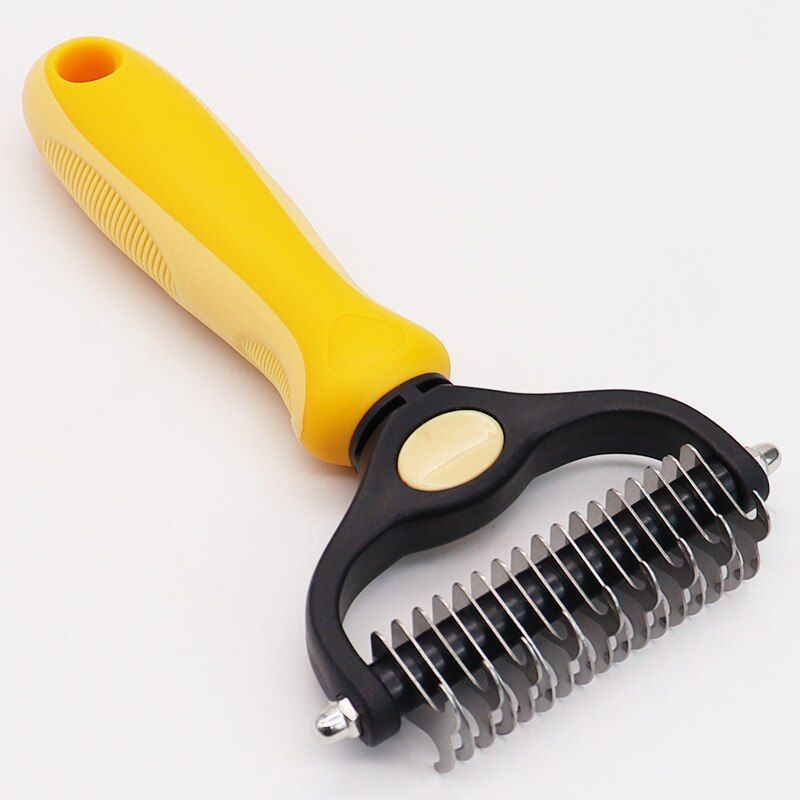 Professional Pet Deshedding Brush Dog Hair Remover Pet Fur Knot Cutter Puppy Cat Comb Brushes Dogs Grooming Shedding Supplies