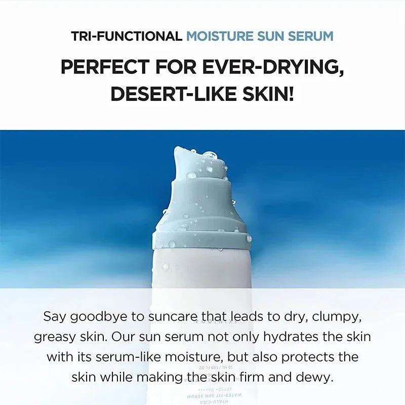 Centella Asiatica Hyaluronic Acid Water Sense Sunscreen Lotion Moisturizing Repair Lotion Long Lasting Sun Protection Non-greasy