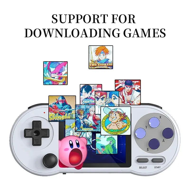 SF2000 3 inch IPS Handheld Game Console Player Mini Portable Game Console Built-in 6000 Games Retro Games Support AV Output