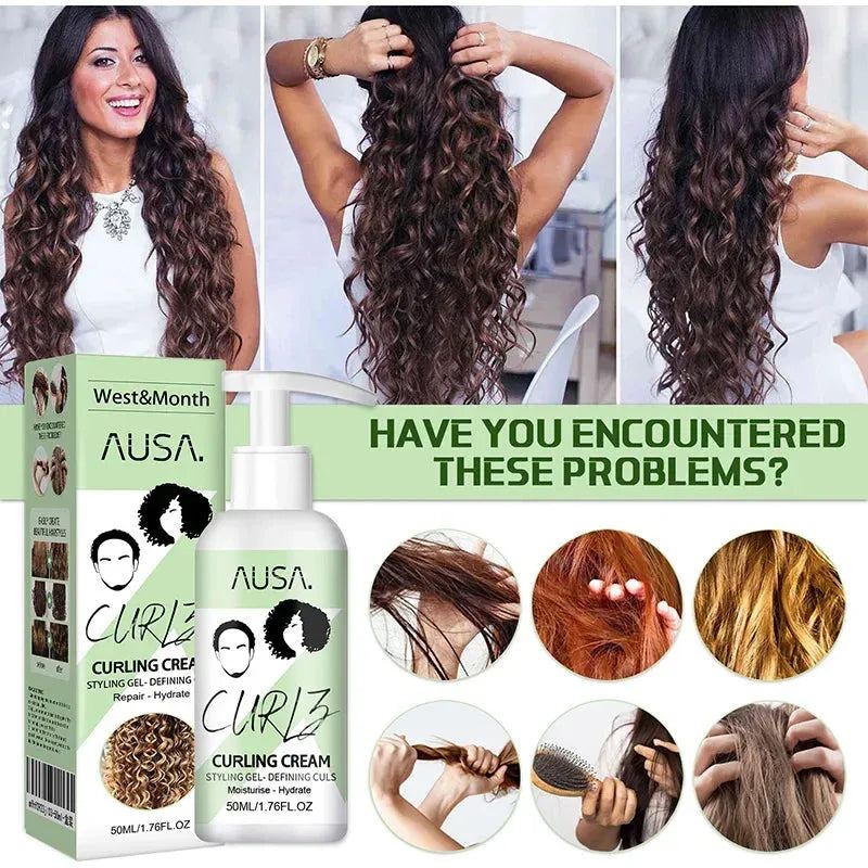 Hair Curl Spray Bouncy Resilient Enhancer Natural Hair Styling Curly Curlie Revive Spray Enhances Natural Wave Hair Conditioner
