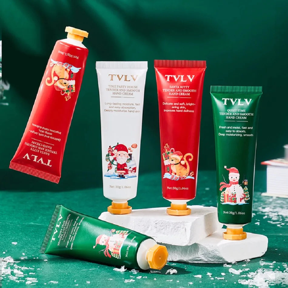 Refreshing and moisturizing Christmas hand cream, with a refreshing and tender texture, improves and moisturizes the skin
