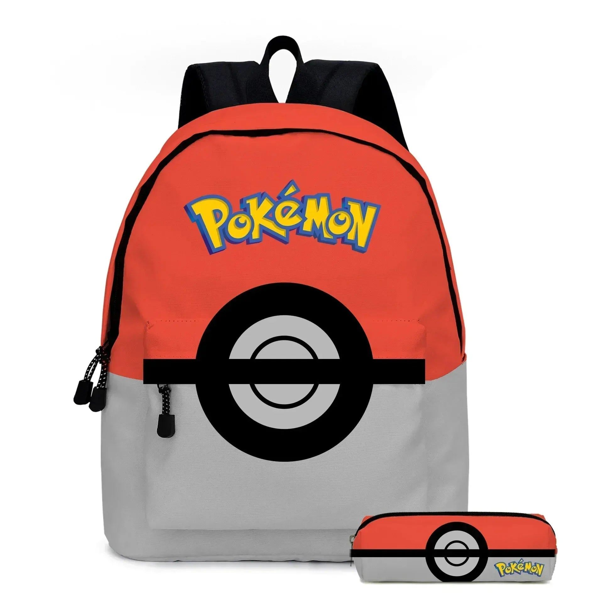 MINISO 2PC/3PC-Set Pikachu Pokémon Student School Bag Pencil Case Children's Gifts Cartoon Sports Backpack SchoolBag Mochila