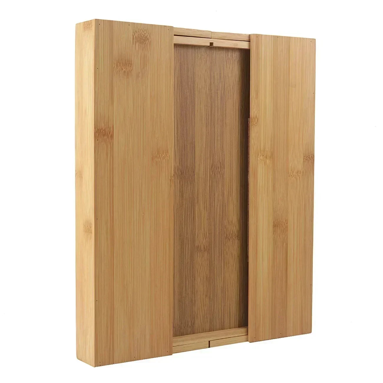 5-Grid Bamboo Drawer Organizer Kitchen knife Fork Cutlery Tray Expandable Utensil Flatware Storage Box For Kitchen & Home