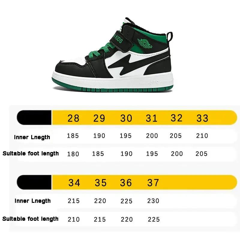 Vanmie Kids High Top Shoes Casual Flat White Shoes for Girls Boys Fashion Children Casual Breathable High Top Sneakers