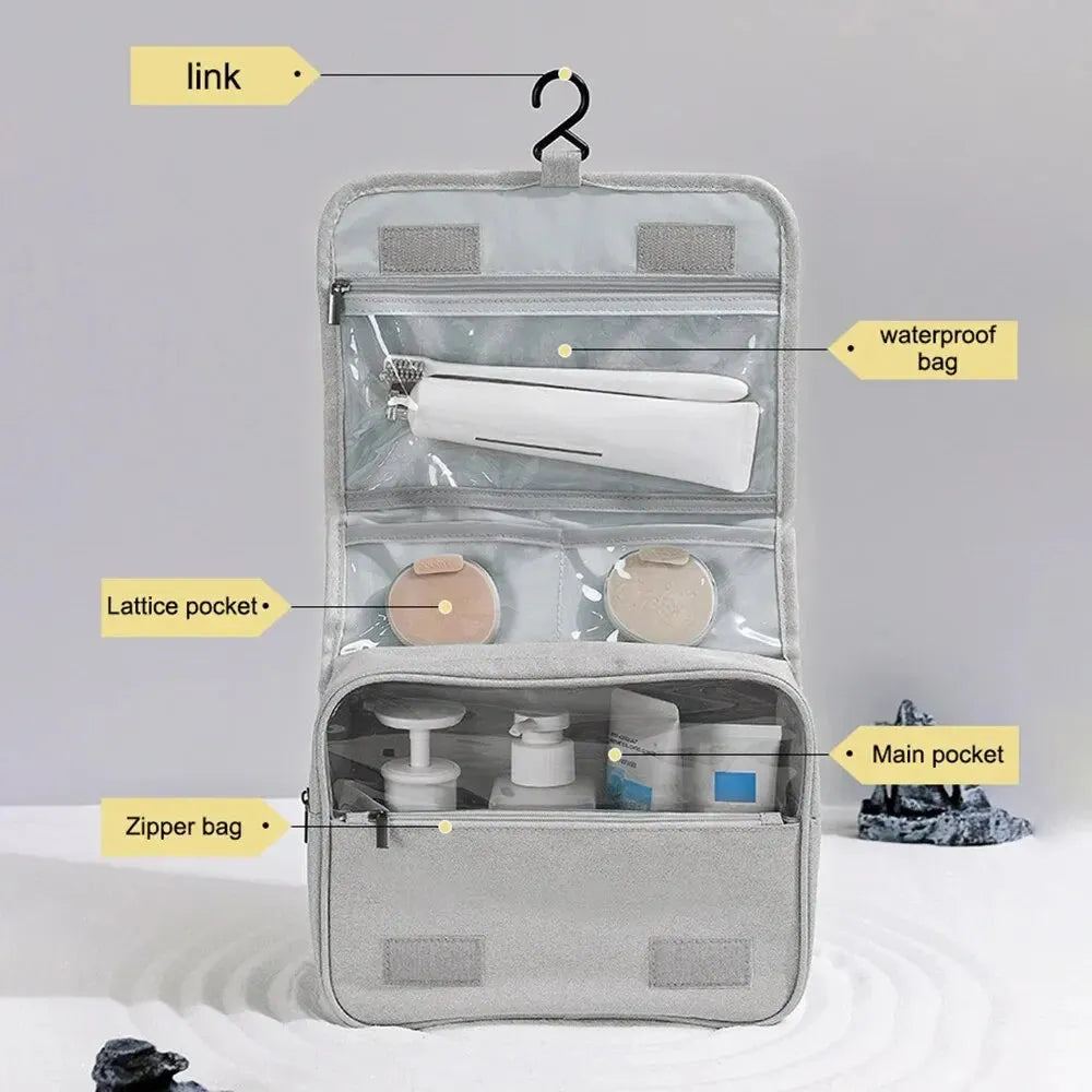 Makeup Bag Multifunctional Portable Toilet Bag Multi-Layer Large Capacity Square Hook Bag Thickened Waterproof Wash Bag