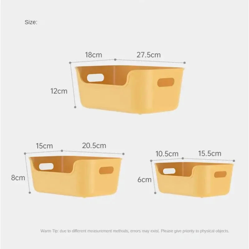 Household Fall Resistance Multifunction Storage Classification Desktop Heighten Grocery Basket Big Exposure Storage Basket