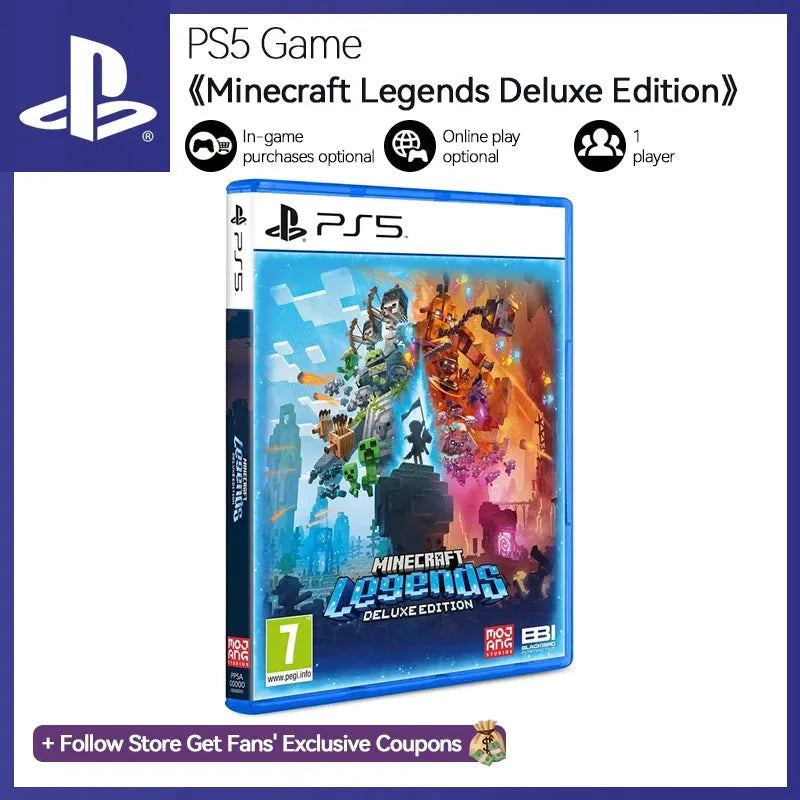 Sony PlayStation 5 Minecraft Legends Deluxe Edition PS5 Game Deals for Platform PlayStation5 PS5 Game Disks