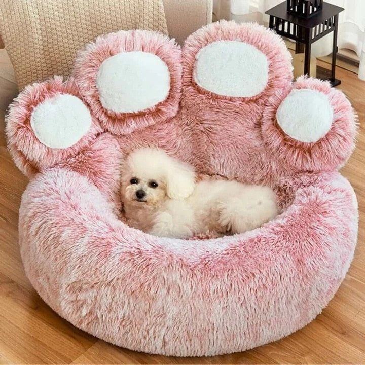 Warm Kennel Pet Bear Paw Shape House Small Dog bed Teddy Kennel 5-15KG Removable and Washable cat bed - Jointcorp