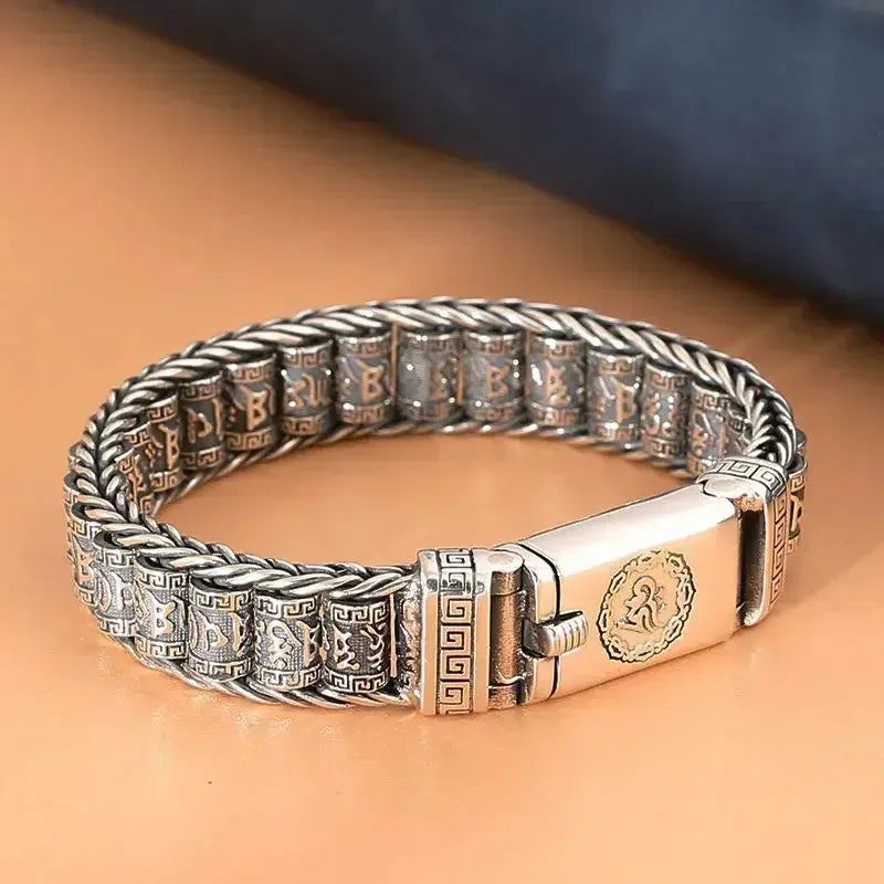 HX Handmade Domineering Bracelet Men's Personality Retro Faucet Collection Level Smart Dragon Bracelets Accessories Vip