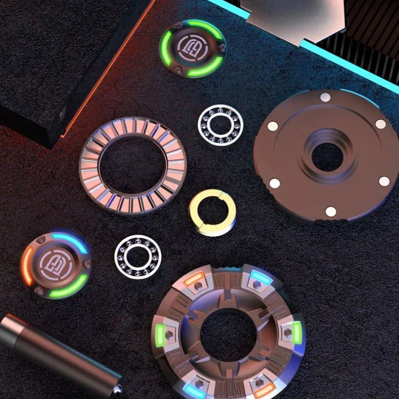 ADJUDICATION 2in1 EDC Metal Pushing Card Hand Spinner Papa Coin Adults Creative Fidget Toys 2023 New Stress Reliever INTRUDER