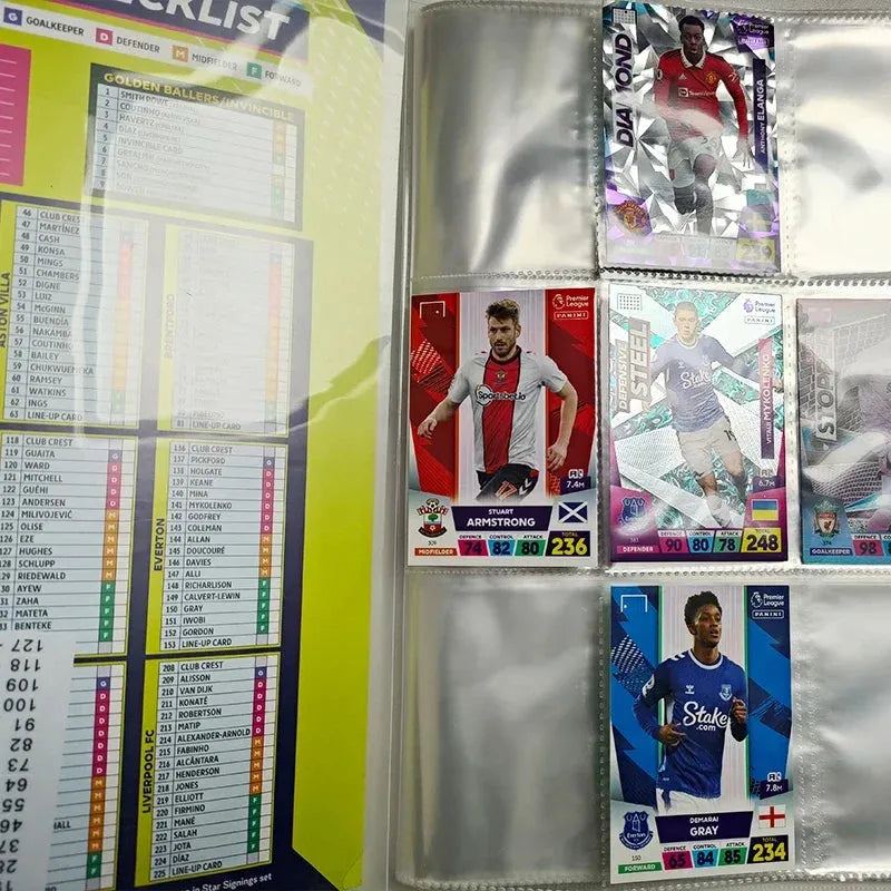 Panini Premier League 2023 Football Cards Books Official Trading Football Star Cards Collection Limited Cards Book Kids Gifts