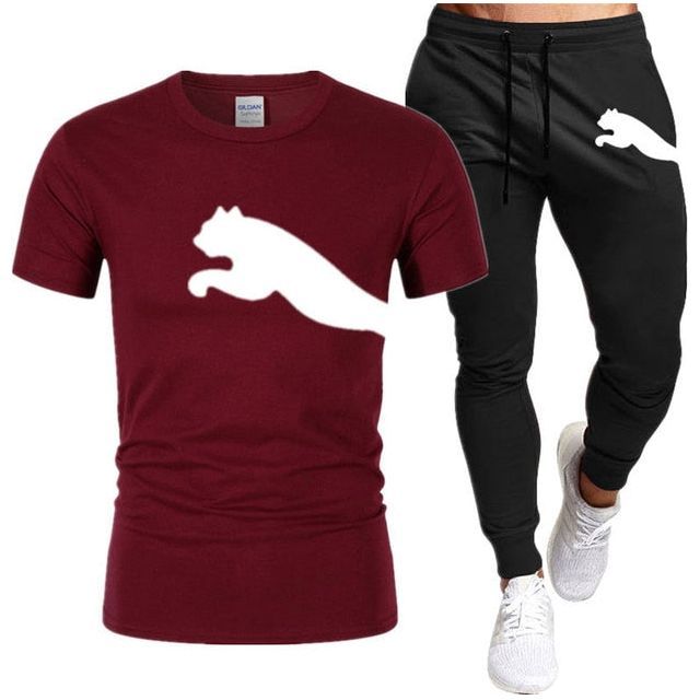 Men's Suit Fashion Sportswear Men's Short Sleeve T-shirt + Tracksuit Men's Casual Men's Wear Men's Jogging Suit - Jointcorp