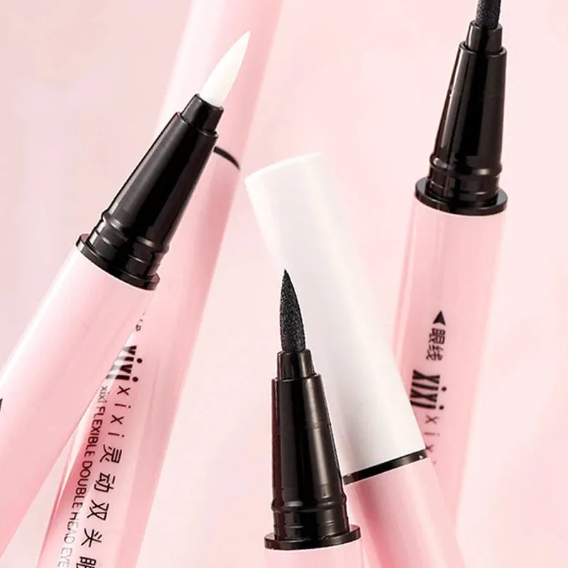 Double-ended Self-adhesive Eyelash Eyeliner Long-lasting Anti-sweat And Not Easy To Smudge Eyeliner Pencil Sticky Firm