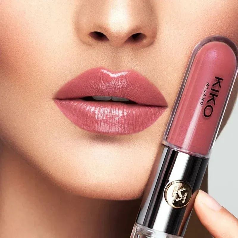 Double-Head Lip Gloss Non-Fading Non-Stick Cup Glossy Moisturizing Lip Glaze Cameo Brown Lip Gloss Makeup Cosmetics For Women