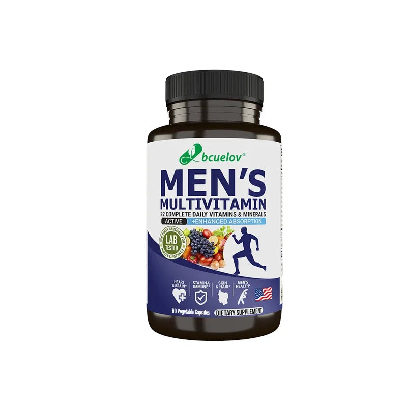 Bcuelov Men's Vitamin and Mineral Supplements - 26 Combinations To Support Overall Immune Health, Vegan