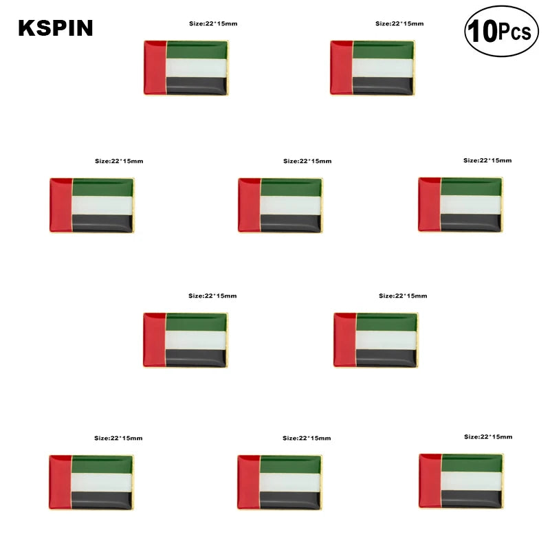United Arab Emirates Flag Brooches Lapel Pin Flag badge Brooch Pins Badges