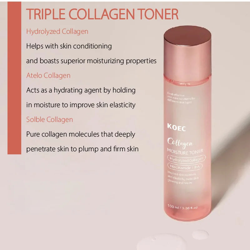 100g Jelly Face Cream Collagen Soft Nourishing Moisturize Face Shrinks Pores Remove Comedones And Face Toner Korean Skin Care