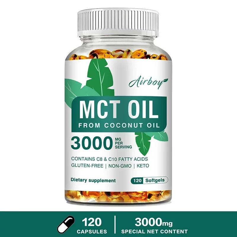 MCT OIL - Helps Reduce Excess Fat in The Abdomen, Arms and Thighs and Promotes Digestive Health