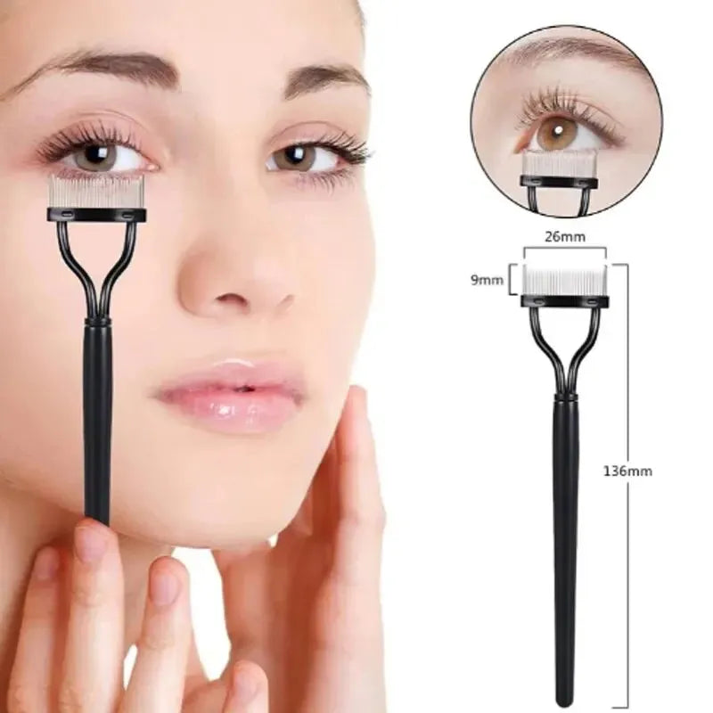 Lash CombEyelash Steel Comb Half Arc Teeth Eyelash Assistant Eyelash Tools Eyelash Setting Comb Eyebrow Brush Eyelash Steel Comb