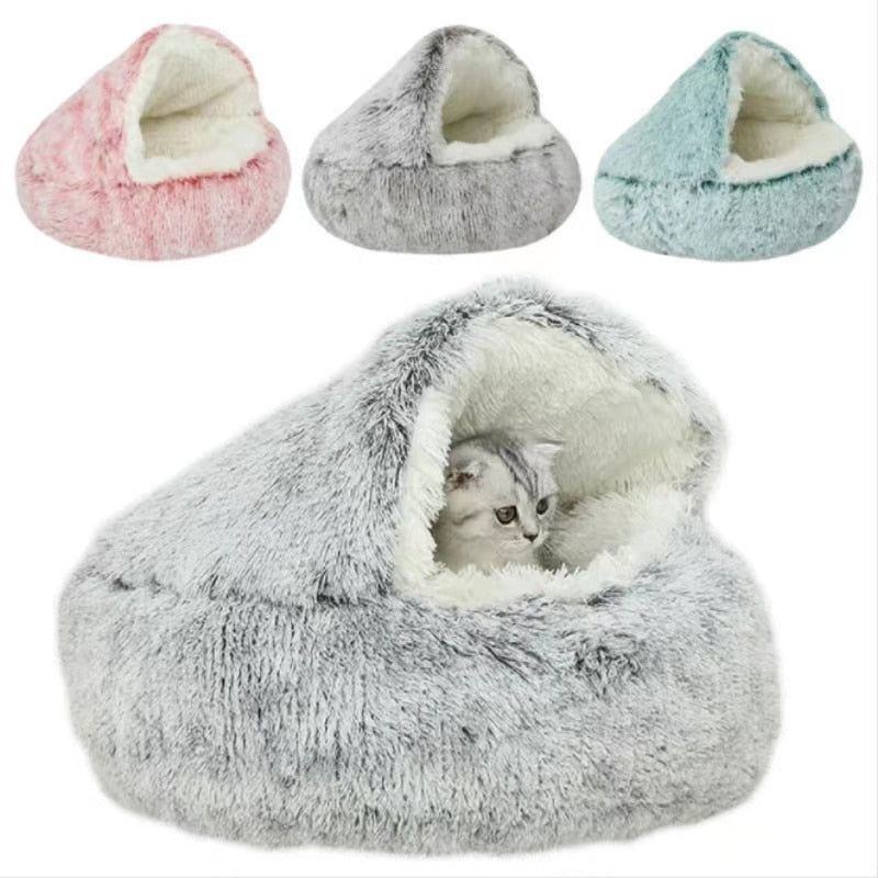 Pet Bed Round House 2 In 1 for Small Dog Cat