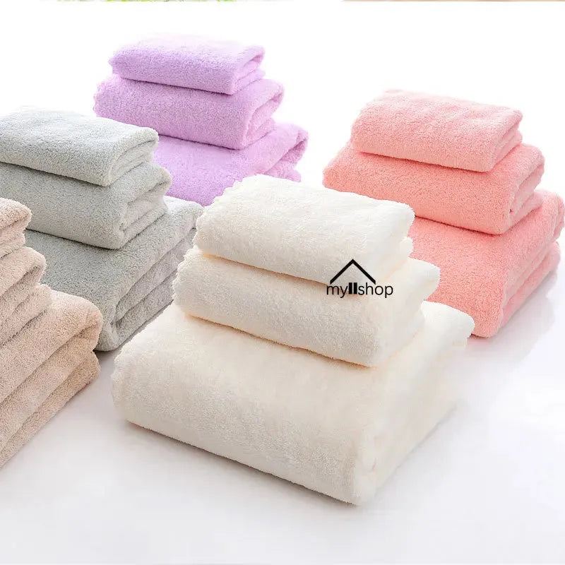 Face Towel Coral Fleece 25 * 25 Absorbent Cleaning Soft Comfortable Breathable Shower Hair Face Drying Towels Bathroom Products