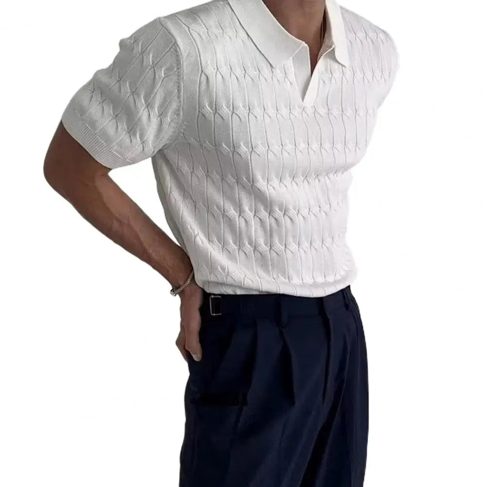 Men T Shirt Solid Color Striped O-neck Short Sleeve Streetwear Casual Men Clothing Summer 2023 Fitness Fashion Tee Tops