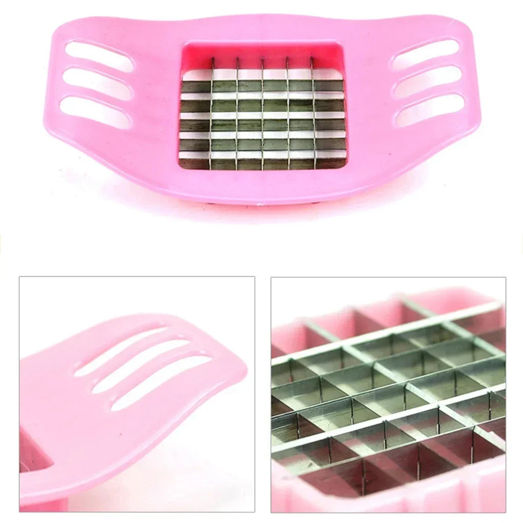 2024 New Cooking Potato Cutter Gadgets Potato Chip Stainless Steel Vegetable French Fry Chopper Chips Making Tool Kitchen