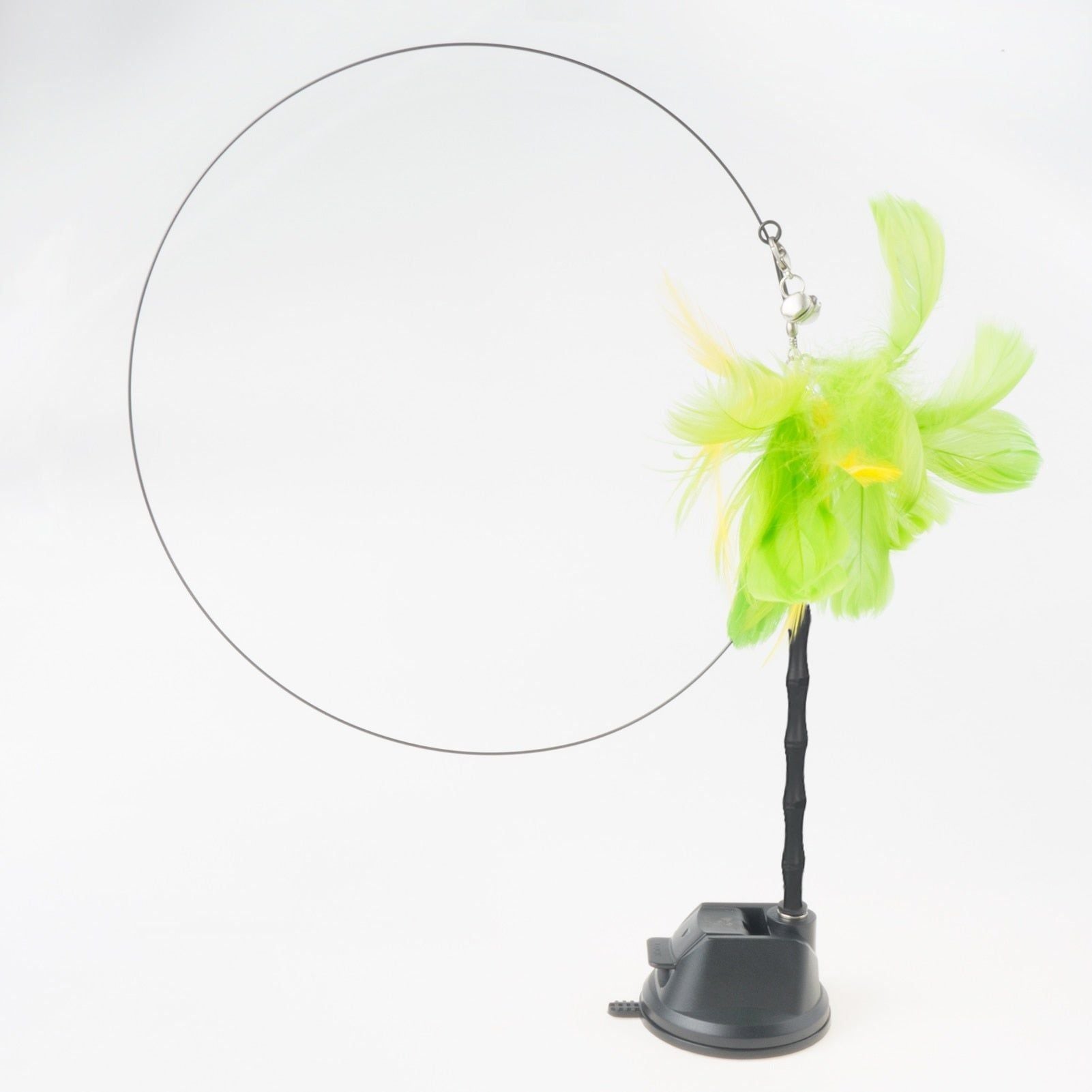 Handfree Bird/Feather Cat Wand with Bell Powerful Suction Cup Interactive Toys for Cats Kitten Hunting Exercise Pet Products - Jointcorp