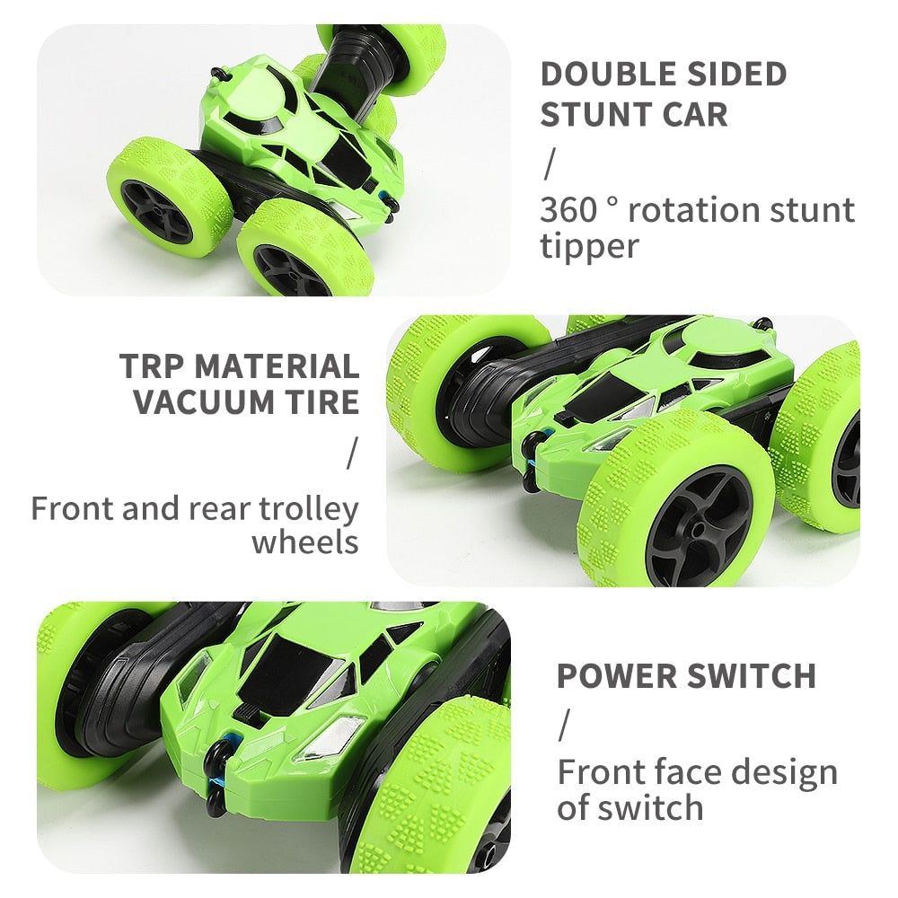 RC Stunt Car Children Double Sided Flip 2.4G Remote Control Car 360 Degree Rotation Off Road Rc Drift Cars For Boys Gift Toys