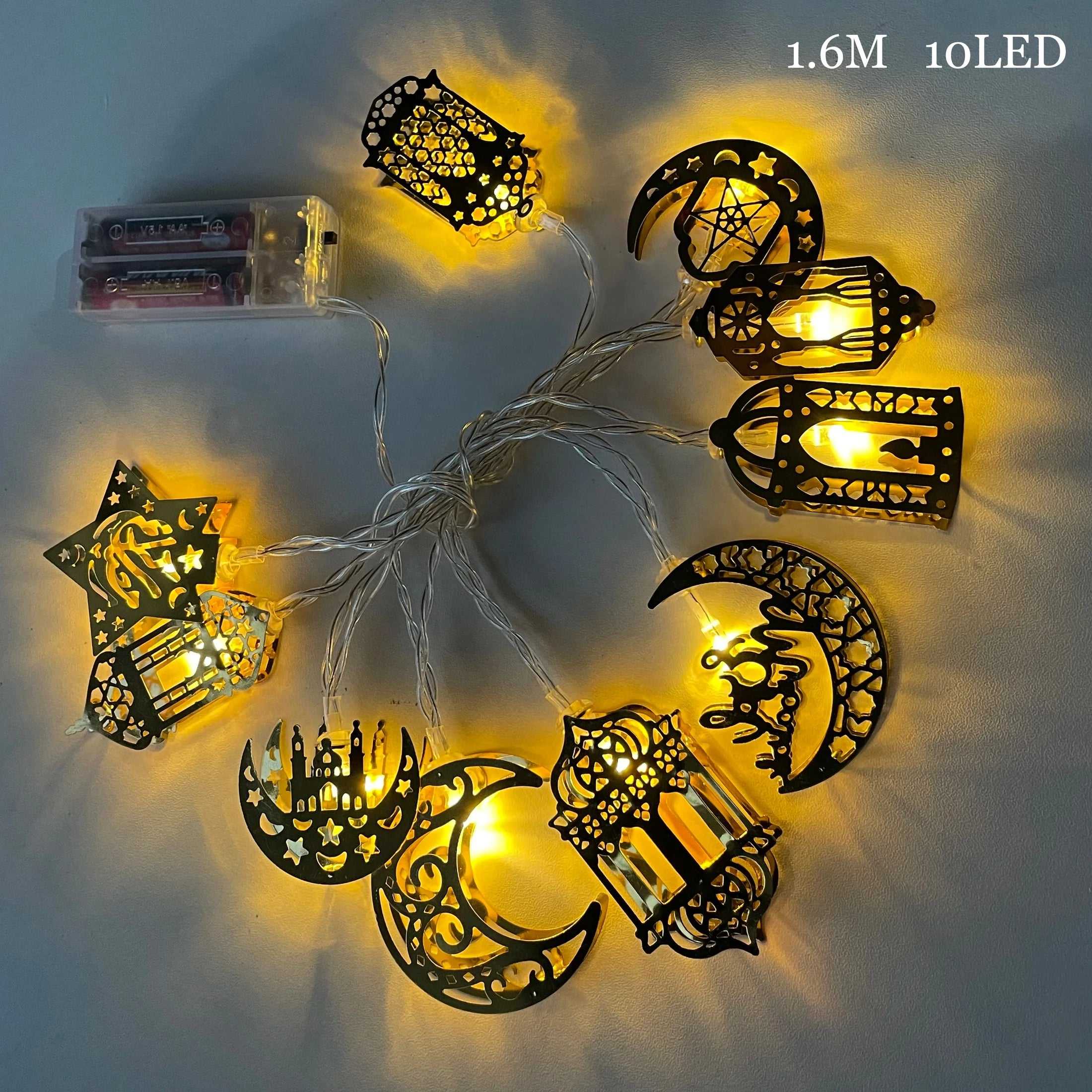 60cm Ramadan Decoration White Birch Tree with LED Lights EID Mubarak Table Home Decorations Islamic Muslim Kareem Party Supplies