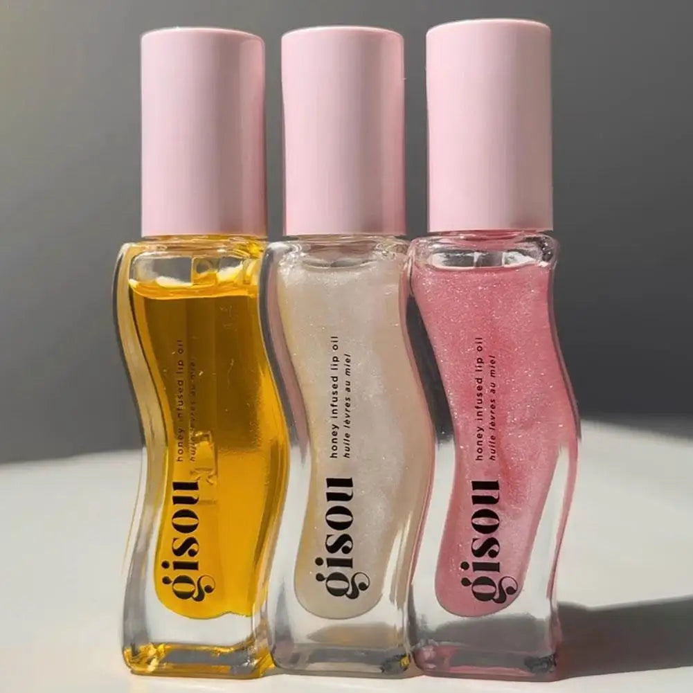 Honey Infused Hydrating Lip Oil Nourishing Lip Moisturizer Shine Smooth Clear Shimmer Lip Oil Lip Care For Women