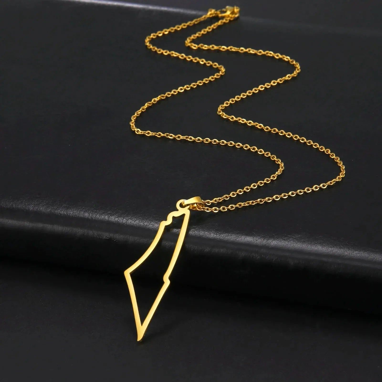 Kkjoy New Fashion Stainless Steel Necklace For Women Man Simple design Irregular Hollow Mountains Pendant Lover Jewelry Gifts