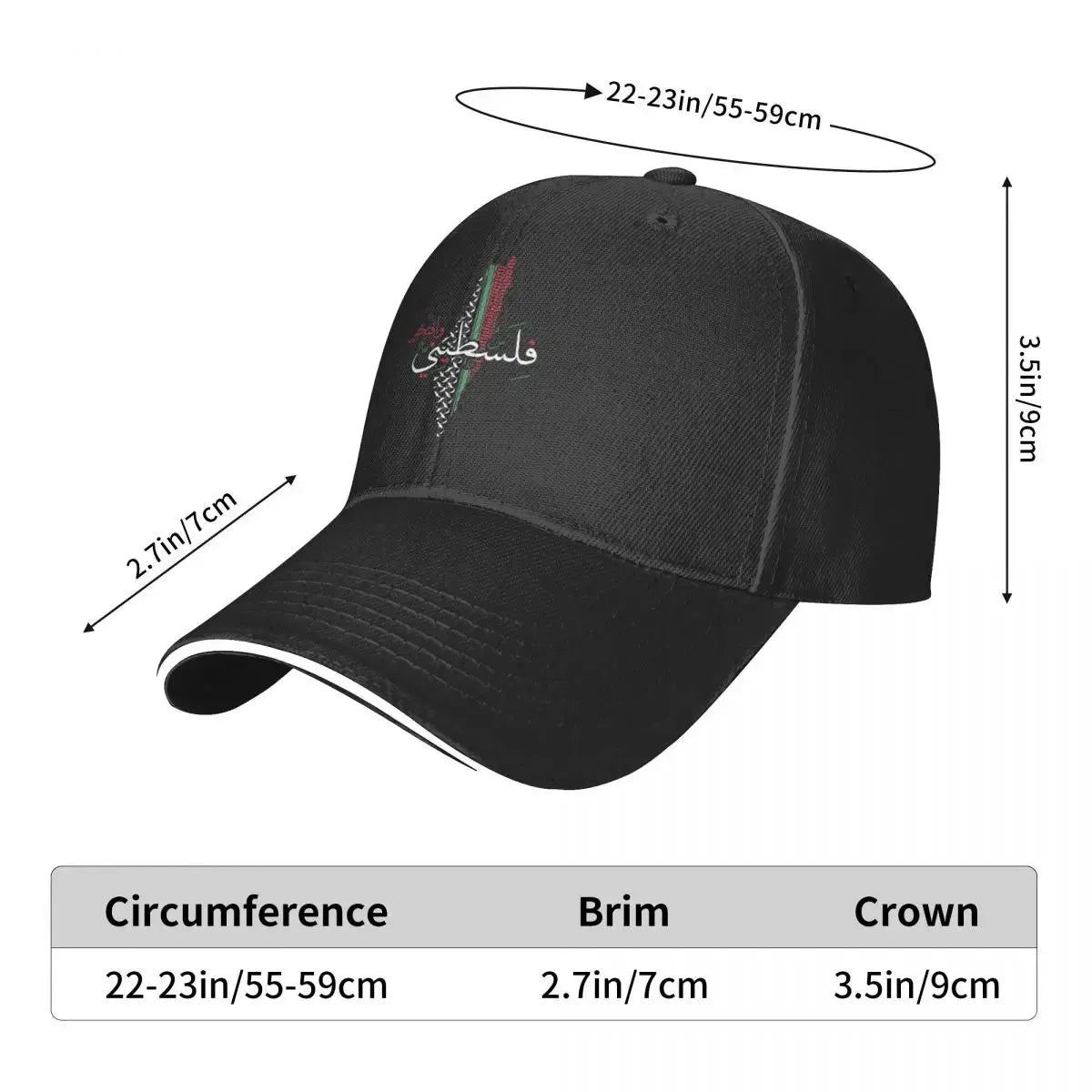 Palestine Map Trucker Cap Merchandise Vintage Snapback Cap For Unisex Casquette Adjustable