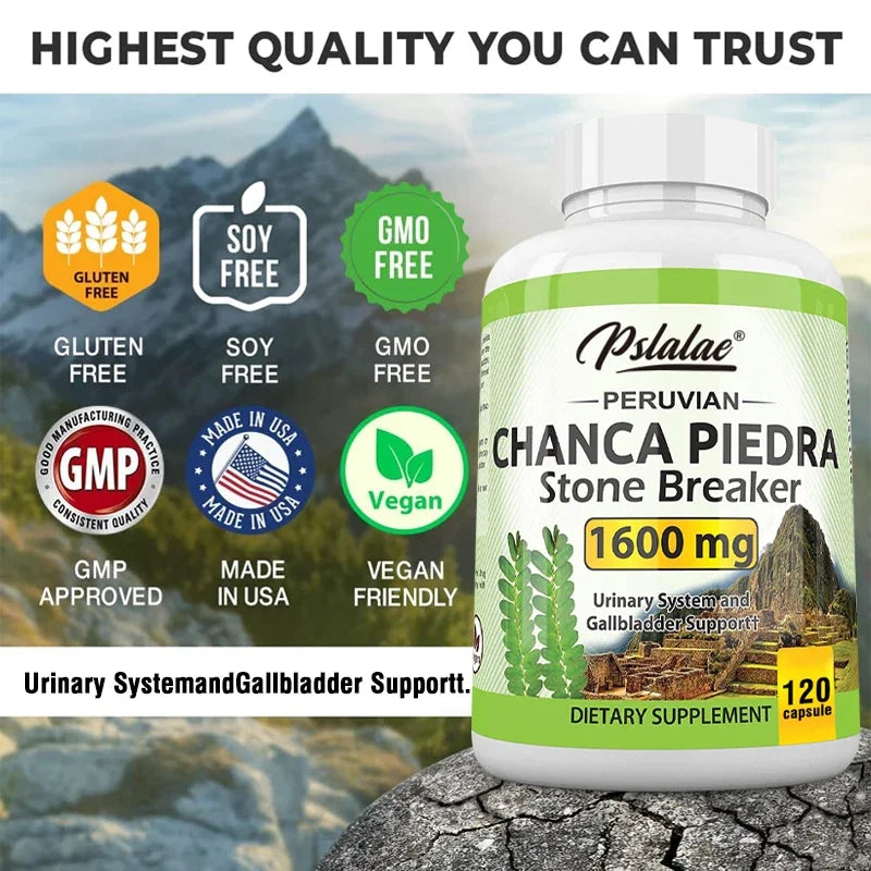 Chanca Piedra 1600 Mg - Made in The USA, Dietary Supplement