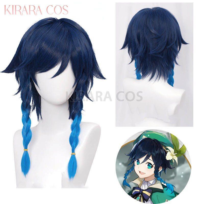 Genshin Impact Cosplay Costume Venti Cosplay Wig Female Dress Genshin Outfits Game Costumes