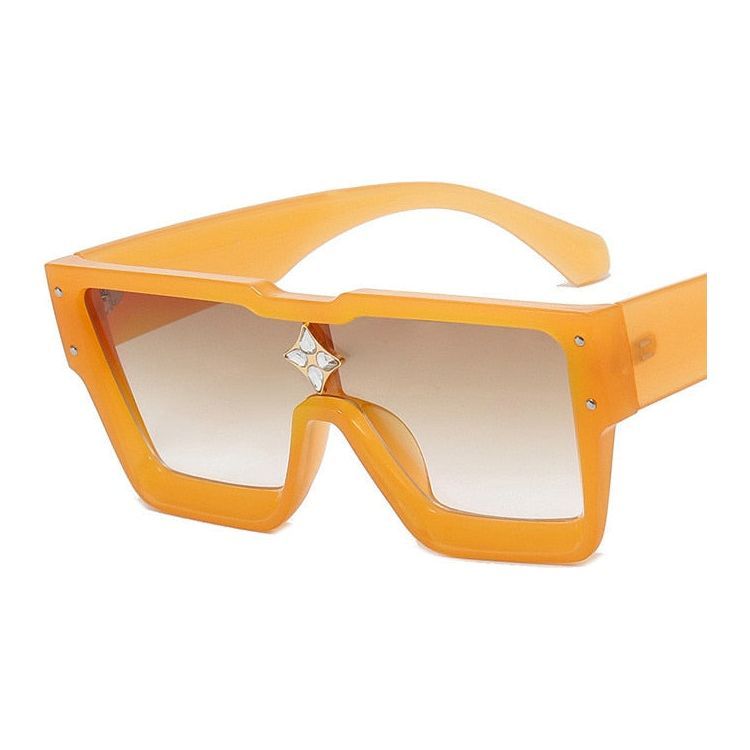 New Retro Box Millionaire Large Frame Anti Radiation Sunglasses For Women 2022 - Jointcorp